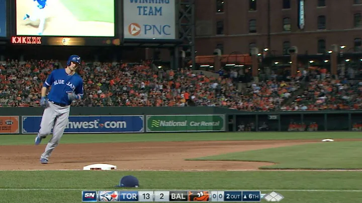 TOR@BAL: Saunders hits hat trick worth of homers