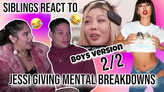 JESSI MAKING IDOLS NERVOUS ?|Siblings react to Jessi giving mental breakdowns | 2/2