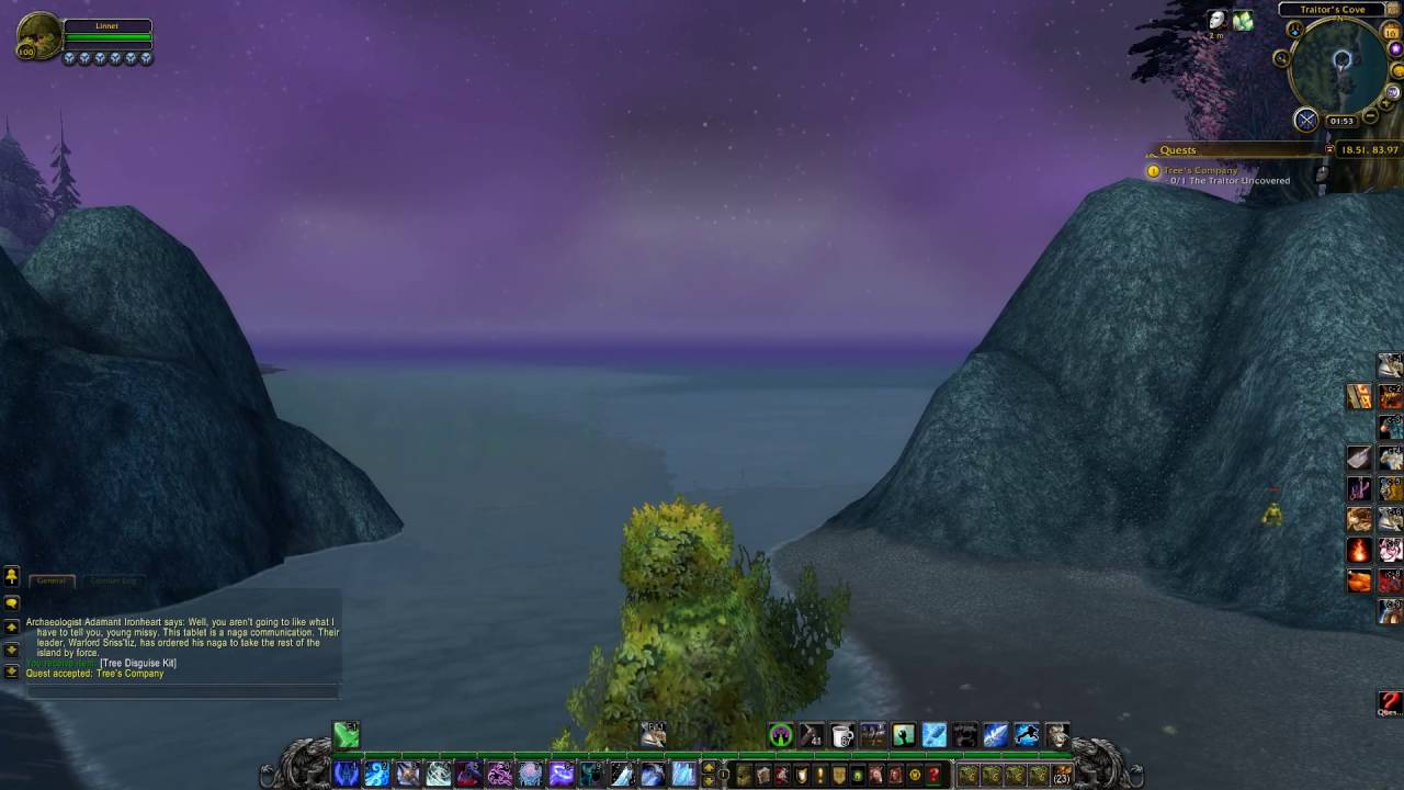 Tree's Company Quest ID 9531 Playthrough Azuremyst Isle YouTube