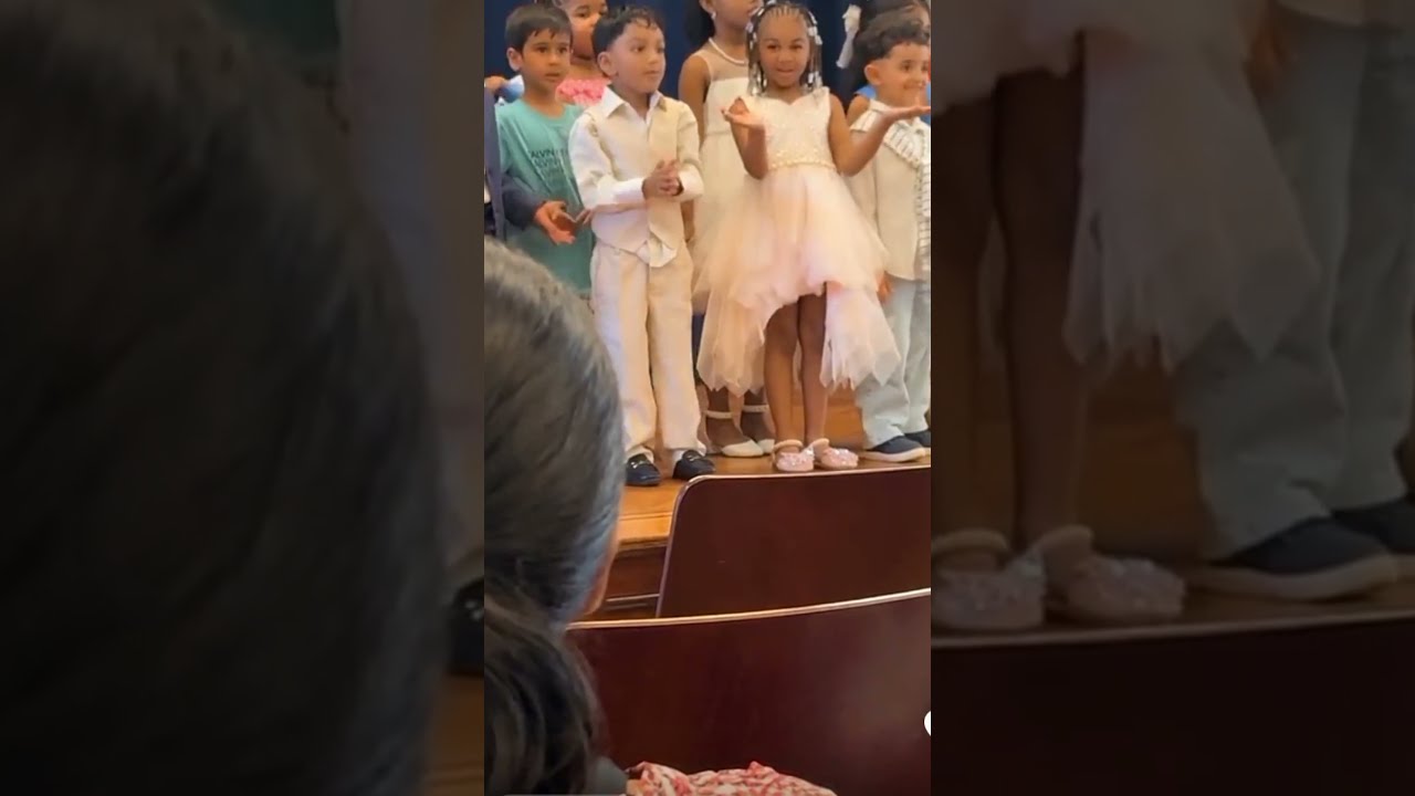Little Girl Looks For Her Family In The Crowd 
