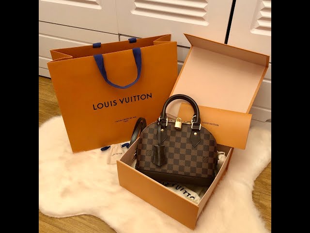 LOUIS VUITTON UNBOXING, Alma BB in Damier Azur