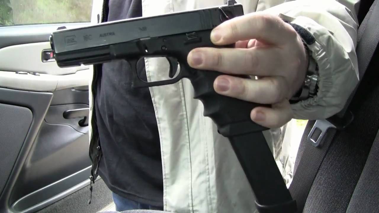 FULL AUTO Glock 18C (work gun) - YouTube.