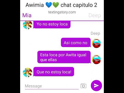 Awimia 💙💚 capitulo 2 #awimia #novios #chat - YouTube