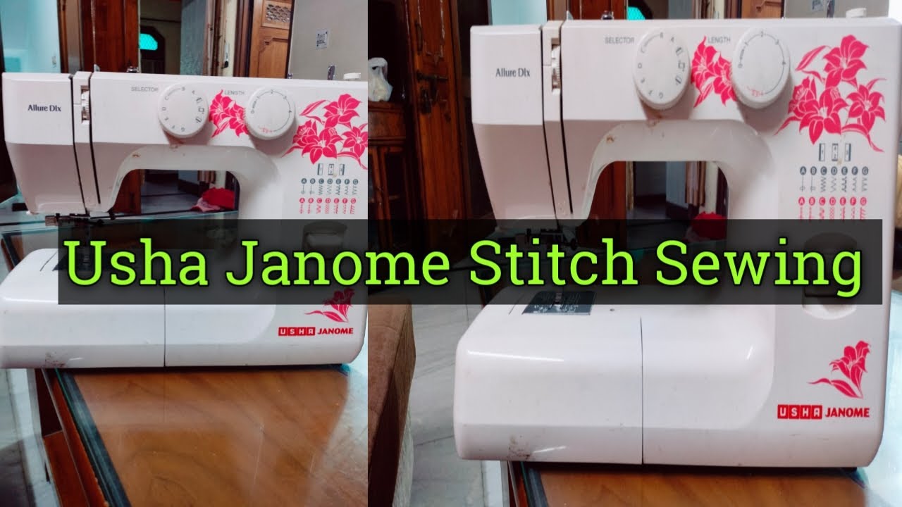 Usha Janome Stitch Sewing machine Demo कैसे use करें Usha Janome Stitch Sewing machine YouTube