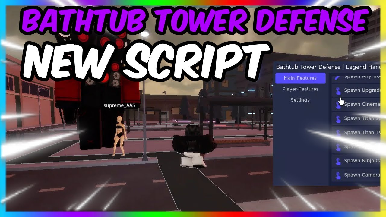 New] 🎃 Roblox Bathtub Tower Defense Script / Hack 🎃 (Pastebin) 