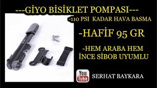 Bi̇si̇klet Pompasi Gi̇yo Gp 41 S Basinç Göstergeli̇ El Pompasi Test İncelme