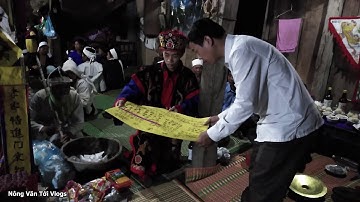 rót rượu và đọc điếu văn tế của ng dân tộc nùng lạng sơn