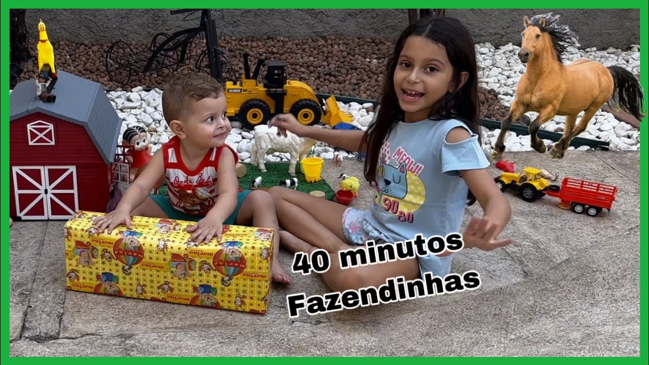Os Melhores vídeos de Fazendinha de Brinquedo/ Vaca Boi Touro Cavalo Porco/ Cow Horse Ox Farm Toy
