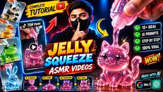 How to Make Viral Jelly Squeeze ASMR AI Videos 🤯 | Google Veo 3 Tutorial + Prompts screenshot 4