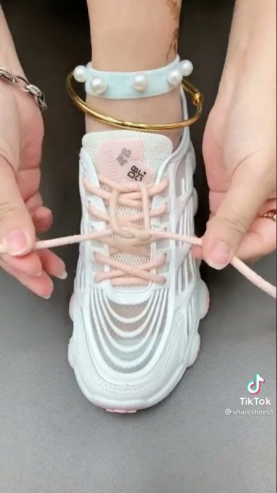cara ikat tali sepatu bentuk kupu kupu //random tiktok