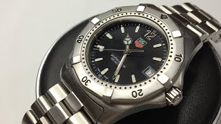 TUTORIAL Tag Heuer Watch 2000 professional WK1110-0 Quick Battery Change