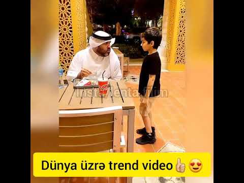 dünya üzrə trend video ərəb uşagın videosu