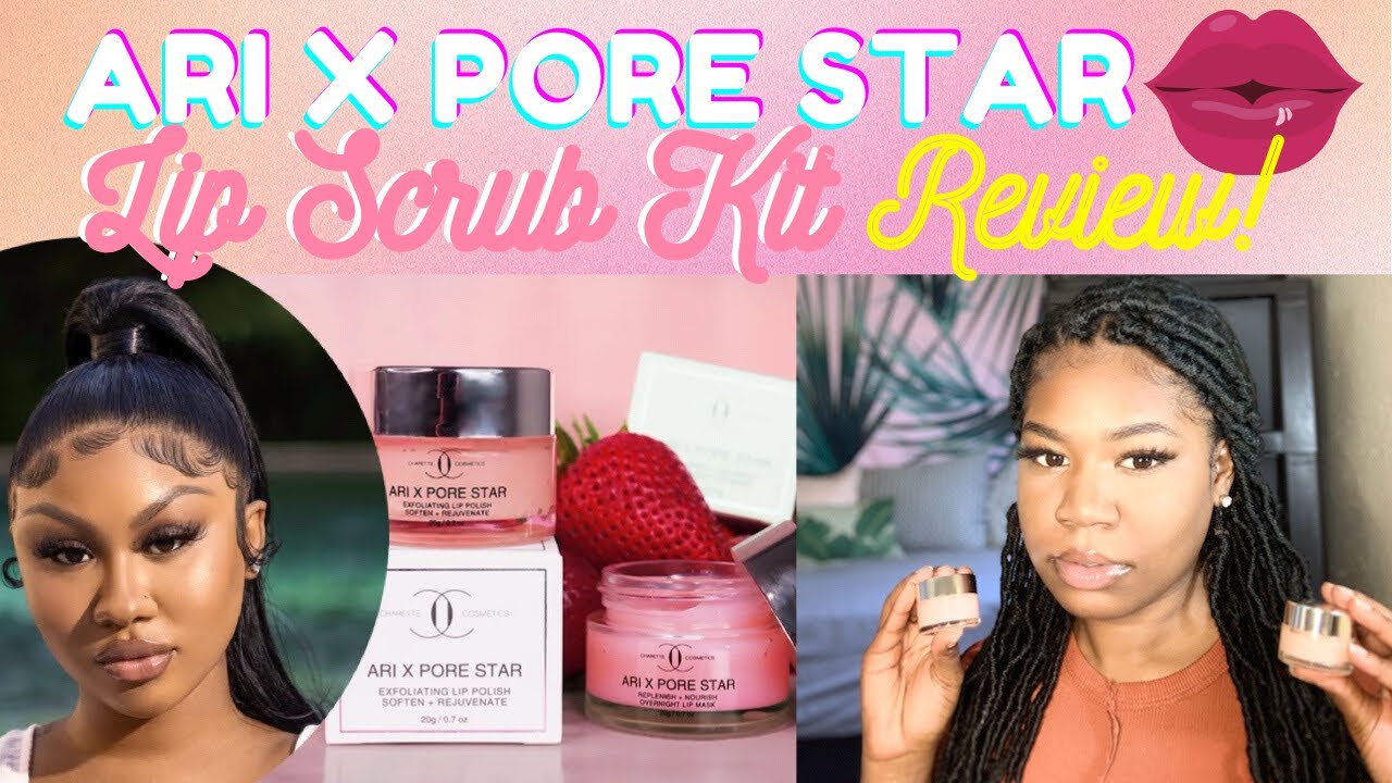 Ari Fletcher x Pore Star LIP SCRUB KIT Review| *first impressions* 👀