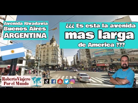 Es la avenida mas larga de America ?? Avenida Rivadavia Buenos Aires ...