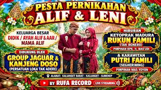 [LIVE] TEMANGAN RUKUN FAMILI|| PERNIKAHAN ALIF & LENI ||YANG BERBAHAGIA DIDIK & AAR||KALIANGET BARAT