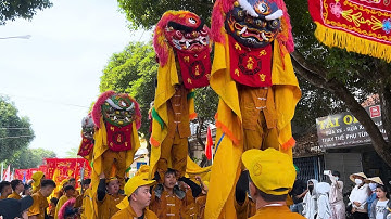 Múa Hẩu biểu diễn đặc sắc trong Lễ Rước Cộ Bà Thiên Hậu Dầu Tiếng 2025