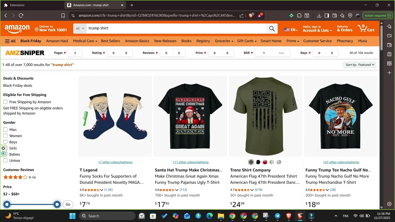 AMZSniper Free merch Amazon & kdp Quick View