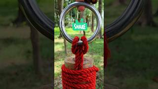 Smart Rope Knot You Should Know #knot #rope #experiements #knothole #shorts #diy