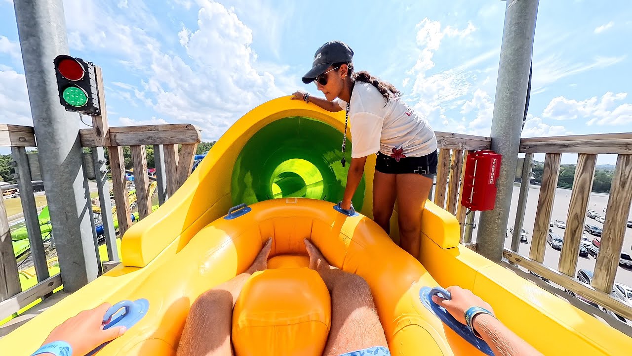 POV: Water Slide With 4 LAUNCHES - Avalaunch at Soaky Mountain