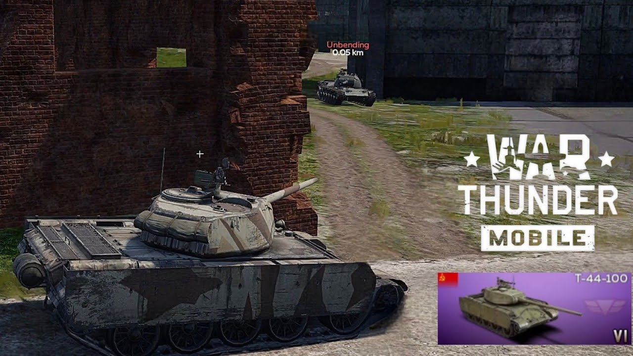 T-44-100 GamePlay | War thunder Mobile - YouTube