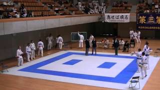 07164 20151103新人戦団体組手男子準々決勝前