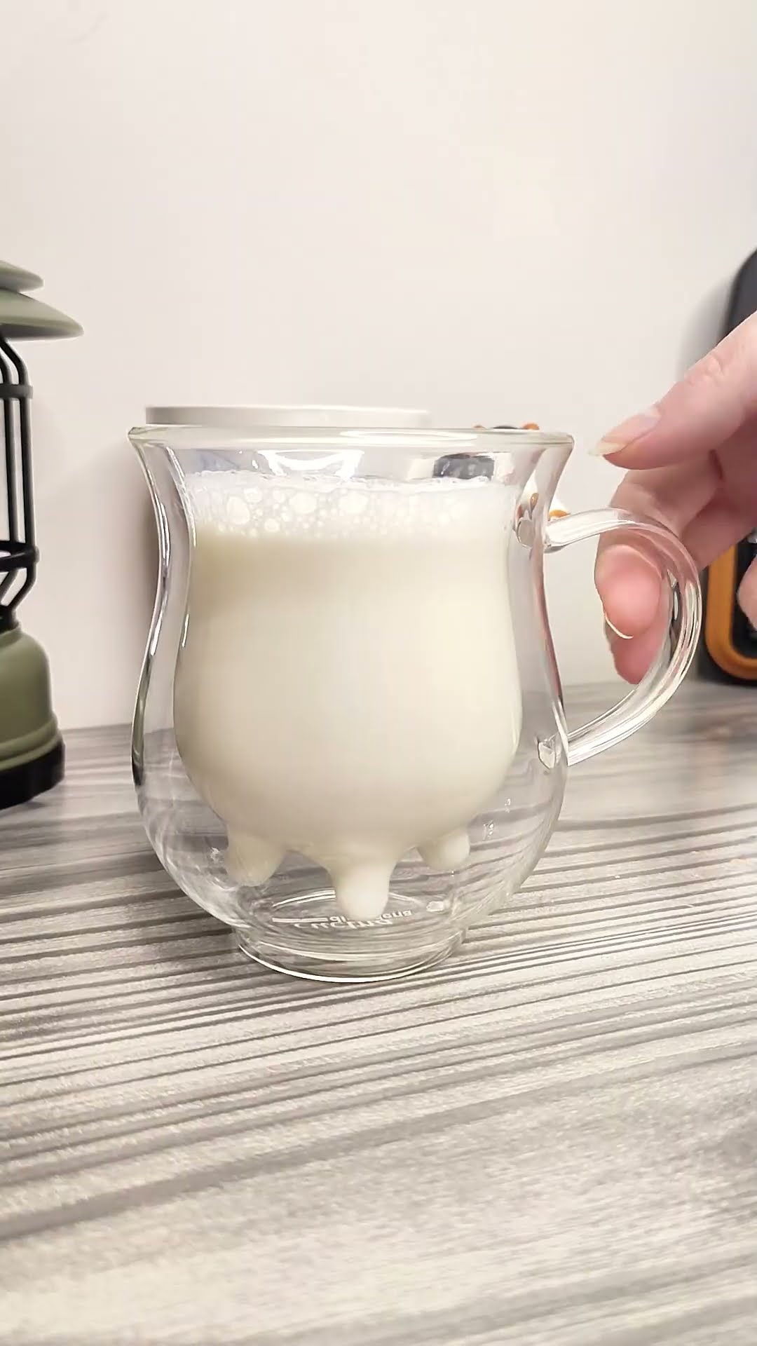 Cow Double Layer Glass Mug ?▶️ Link in Bio ( # 2078 )