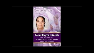 Celebrating the life, work and legacy of the late Carol Eugene Smith