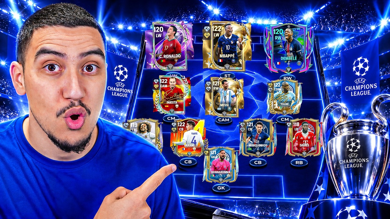 Je CONSTRUIT LA MEILLEUR EQUIPE LEAGUE DES CHAMPIONS sur FC MOBILE !