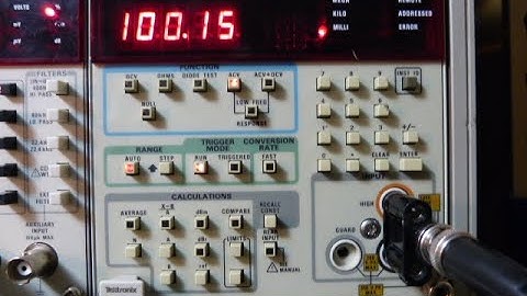 Tektronix DM 5010 Calibration Factor Adjustment Procedure Overview