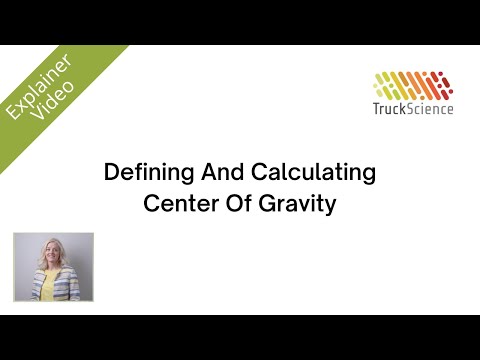 Defining and Calculating Center of Gravity