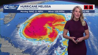 Tracking the Tropics: Hurricane Melissa strengthens to a Category 2 hurricane