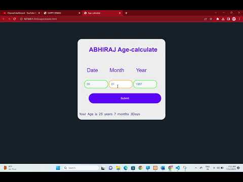 Calculate Your Age in Seconds! Age Calculator Tutorial  #agecalculator #how  #coderedradio