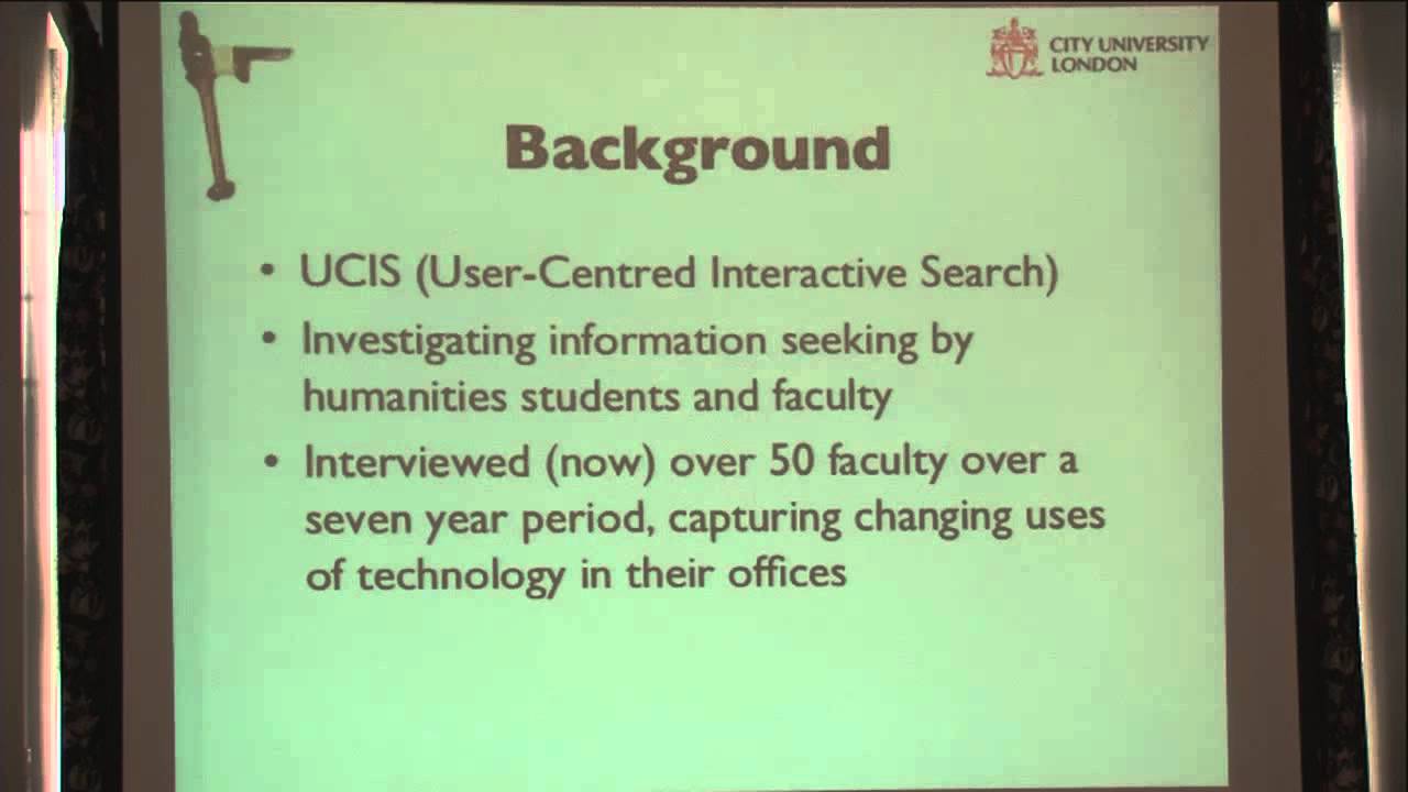 George Buchanan - Finding Information: Effects of Collaboration and Place