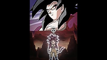 Goku SSJ4 GT vs Goku SSJ4 Daima, which one is better? ☠️💀 #goku #ssj4 #daima #gt #skulledit