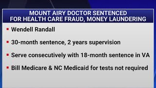 Mt. Airy doctor ordered to pay over $2 million in restitution in healthcare fraud case