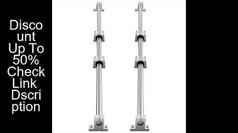 SucceBuy SFC 2PCS Linear Guide Rails SFC16 SFC20 1000/2000mm & 4 Slide Blocks High Load-Bearing for