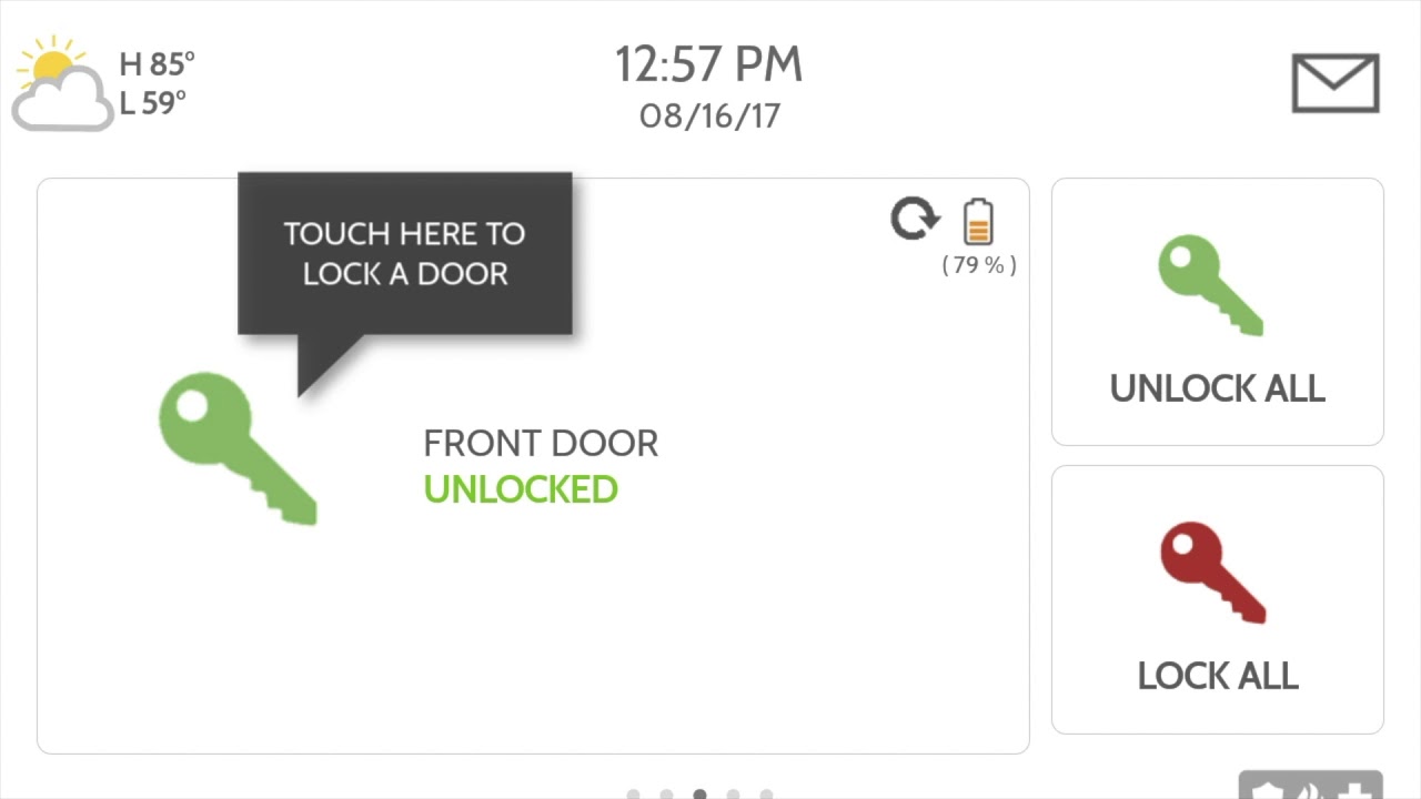 How to Lock & Unlock doors on your Qolsys IQ Panel 2+