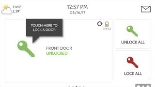 How to Lock & Unlock doors on your Qolsys IQ Panel 2+ screenshot 3