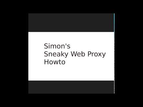 Simon's Sneaky Web Proxy Howto