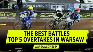 Top 5 Overtakes #WarsawSGP 2024 |  FIM Speedway Grand Prix