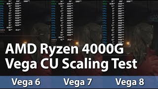 AMD Ryzen 4000G (Renoir), Vega 6 vs Vega 7 vs Vega 8 at 1Ghz, How Well Do Vega CUs Scale?