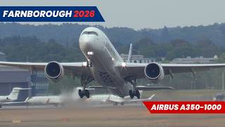 Airbus A350-1000 Test Aircraft BLASTS OUT of Farnborough Airshow 2026! F-WMIL Stunning Departure!