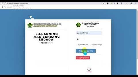 Tutorial Menampilkan Video Conference di HP Android = Elearning Madrasah
