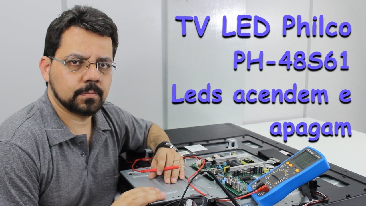 TV LED Philco PH48S61 - Leds acendem e apagam