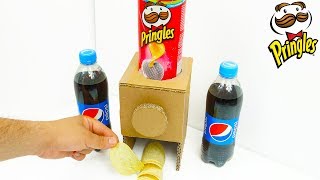 DIY How to Make a Pringles Dispenser Machine from Cardboard