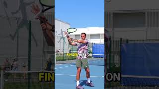 The secret tip for a perfect trophy position on your serve. #tennis #tennistips
