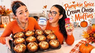 MAKING VIRAL‼️ * PUMPKIN SPICE CREAM CHEESE MUFFINS * 🧁🎃🍁‼️