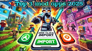 Top 3 mcpe mod apps 2025//one click import mod apps for mcpe #minecraft #mcpe #minecraftmods #viral screenshot 4
