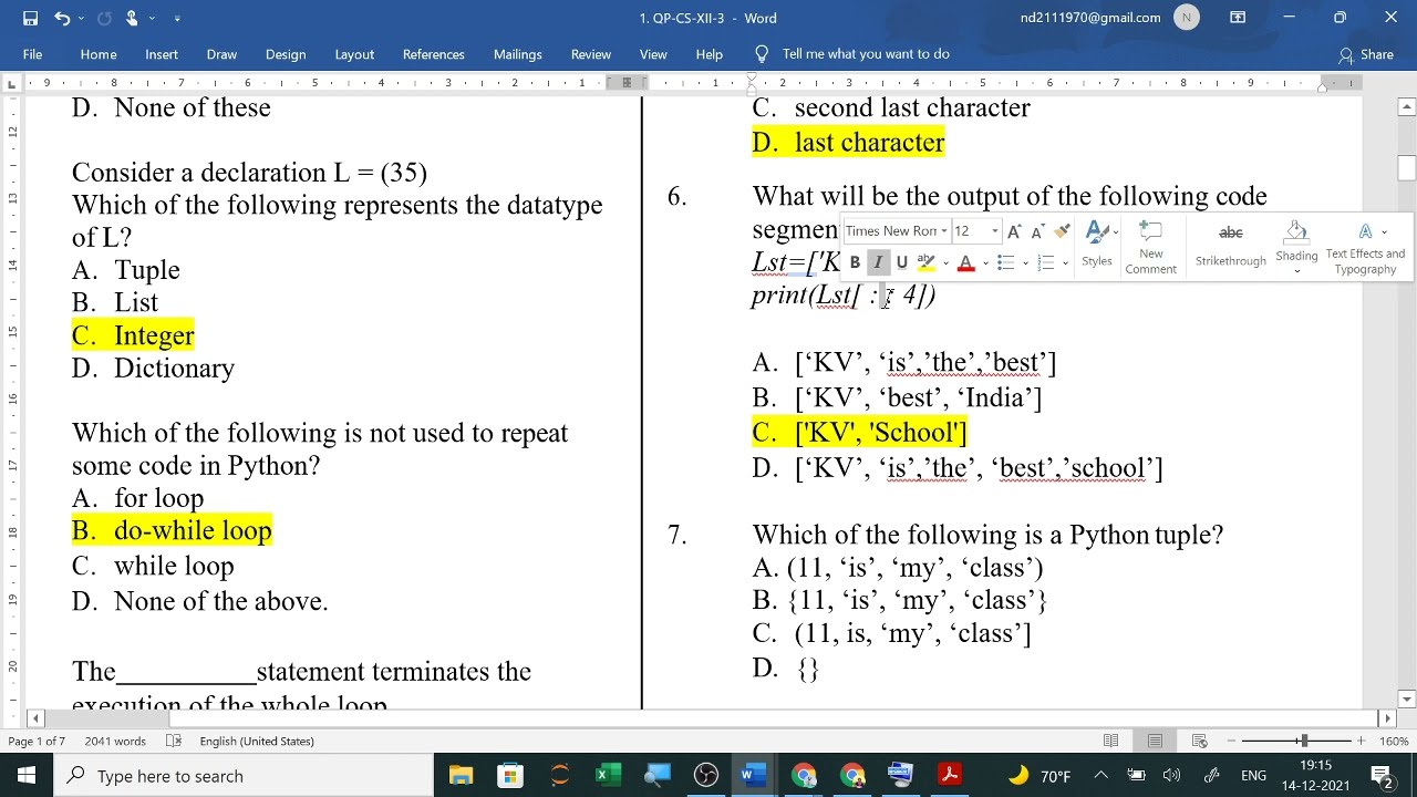 computer science paper 1 questions