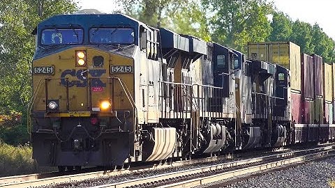 Big Fast CSX Trains! DPU Alright! Huge 4 Engine CSX Train! Train! CSX Train Scares a Flock Of Birds!